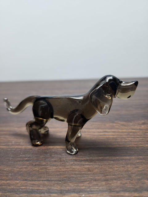 Naturally Colored Glass Figurine - Handcrafted - Labrador Design