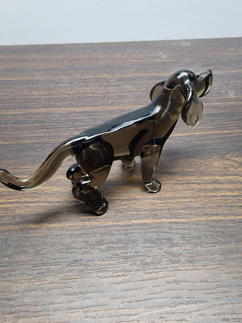 Naturally Colored Glass Figurine - Handcrafted - Labrador Design