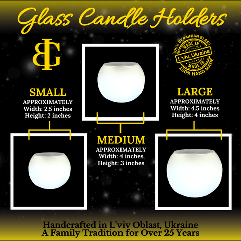 Frosted Glass Candle Holder - Red Cardinal - Multiple Sizes